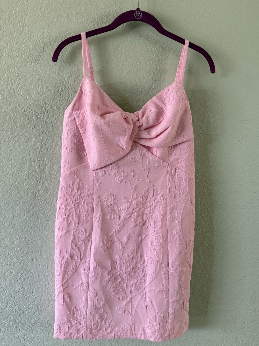 NWOT Lilly Pulitzer Willalynn Stretch Bow Mini Dress Size 8 Conch Shell Pink - Picture 2 of 12